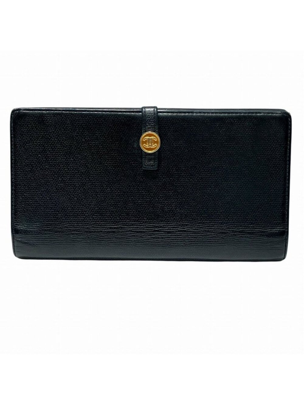Chanel Coco Buttons Wallet Leather